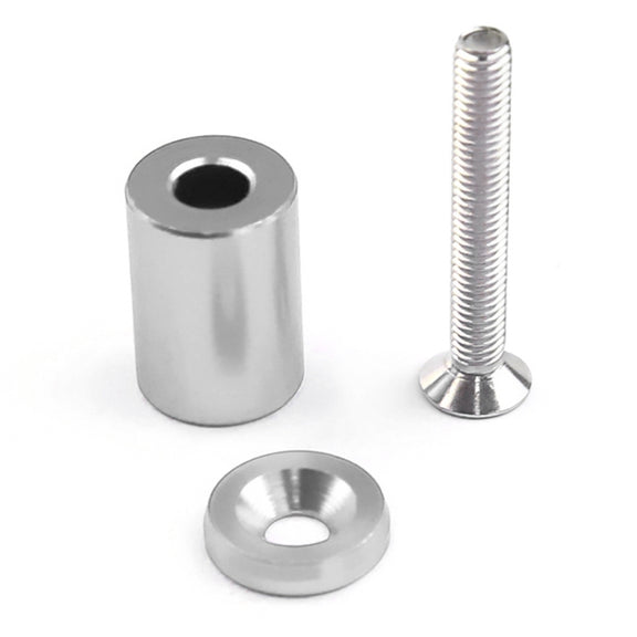 4 PCS Car Modified Isolation Column Engine Cover Blocked Up Screw Engine Turbine Ventilation Gasket Screw Washer (Silver)
