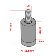 4 PCS Car Modified Isolation Column Engine Cover Blocked Up Screw Engine Turbine Ventilation Gasket Screw Washer (Silver)