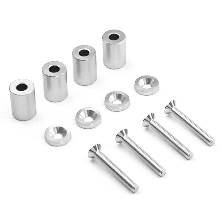 4 PCS Car Modified Isolation Column Engine Cover Blocked Up Screw Engine Turbine Ventilation Gasket Screw Washer (Silver)