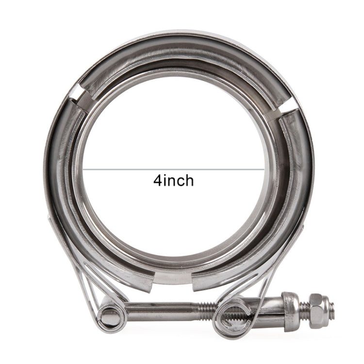 4 inch Car Turbo Exhaust Downpipe V-Band Clamp Stainless Steel 304 Flange Clamp