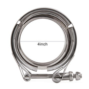 4 inch Car Turbo Exhaust Downpipe V-Band Clamp Stainless Steel 304 Flange Clamp