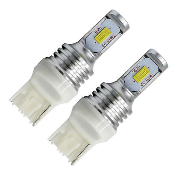 2 PCS T20/7440 72W 1000LM 6000-6500K Bright White Light Car Turn Backup LED Bulbs Reversing Lights, DC 12-24V (Ice Blue Light)