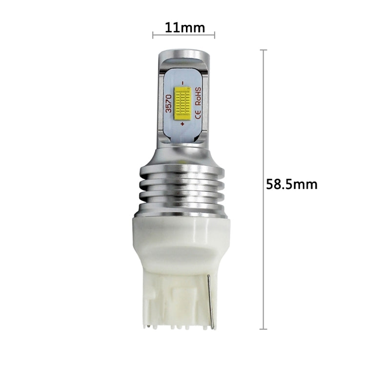 2 PCS T20/7440 72W 1000LM 6000-6500K Bright White Light Car Turn Backup LED Bulbs Reversing Lights, DC 12-24V (Ice Blue Light)