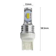 2 PCS T20/7440 72W 1000LM 6000-6500K Bright White Light Car Turn Backup LED Bulbs Reversing Lights, DC 12-24V