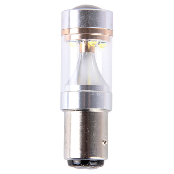 2 PCS 1157/BAY15D 30W 350 LM 6000K White Light 6 LED Canbus Car Brake Light Bulb, DC 12V