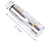 2 PCS 1157/BAY15D 30W 350 LM 6000K White Light 6 LED Canbus Car Brake Light Bulb, DC 12V