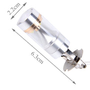 2 PCS H3 30W 350 LM 6000K White Light 6 LED Car Fog Light Bulb, DC 12V