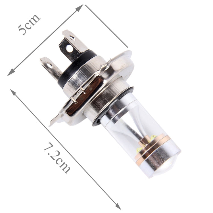 2 PCS H4 350 LM 6000K 30W White Light 6 LED Car Fog Light Bulb, DC 12V