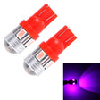 2 PCS T10 3W 6 LED SMD 5630 Pink Light Clearance Light.DC 12V. - Clearance Lights by PMC TechLife | Online Shopping South Africa | PMC TechLife | Buy Now Pay Later Mobicred
