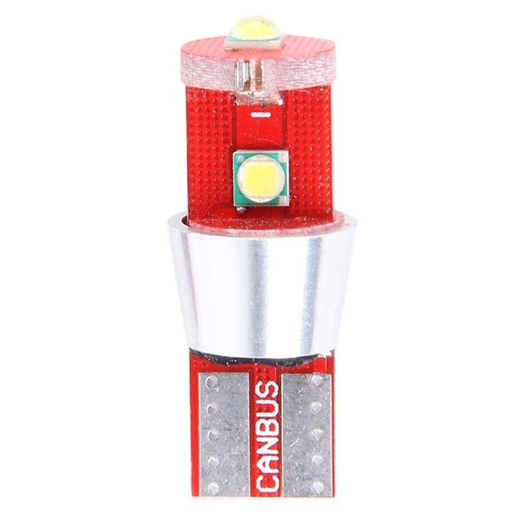 2 PCS T10 800 LM 6000K 10W 3 LED White Light Clearance Light.DC 12V.