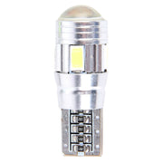 2PCS T10 3W White Light 6 SMD 5630 LED Error-Free Canbus Car Clearance Lights Lamp, DC 12V