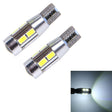 2 PCS T10 6W White Light 10 SMD 5630 LED Error-Free Canbus Car Clearance Lights Lamp, DC 12V - free shipping - PMC TechLife - Order now!