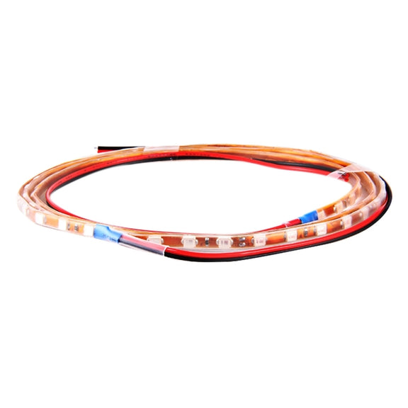 5 PCS 45 LED 3528 SMD Water-resistant Flexible Car Strip Light for Car Decoration, DC 12V, Length: 90cm(Pink Light)
