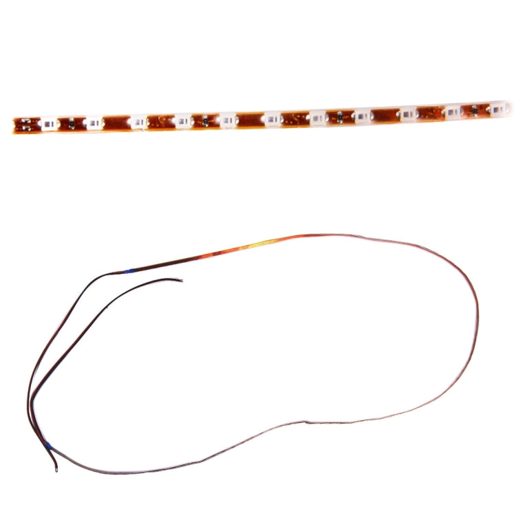 5 PCS 45 LED 3528 SMD Water-resistant Flexible Car Strip Light for Car Decoration, DC 12V, Length: 90cm(Pink Light)