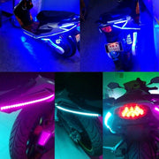 5 PCS 45 LED 3528 SMD Water-resistant Flexible Car Strip Light for Car Decoration, DC 12V, Length: 90cm(Pink Light)