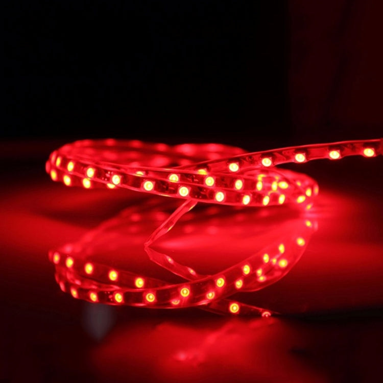 5 PCS 45 LED 3528 SMD Water-resistant Flexible Car Strip Light for Car Decoration, DC 12V, Length: 90cm(Red Light)