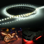 5 PCS 45 LED 3528 SMD Water-resistant Flexible Car Strip Light for Car Decoration, DC 12V, Length: 90cm(White Light)