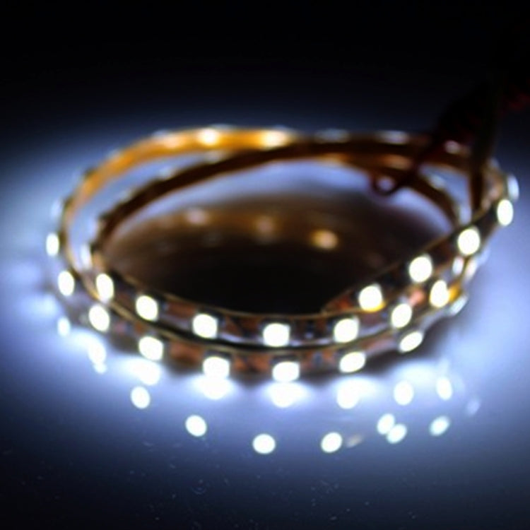 5 PCS 45 LED 3528 SMD Water-resistant Flexible Car Strip Light for Car Decoration, DC 12V, Length: 90cm(White Light)