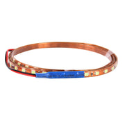 5 PCS Flow Style 45 LED 3528 SMD Water-resistant Flexible Car Strip Light for Car Decoration, DC 12V, Length: 90cm(Ice Blue Light)
