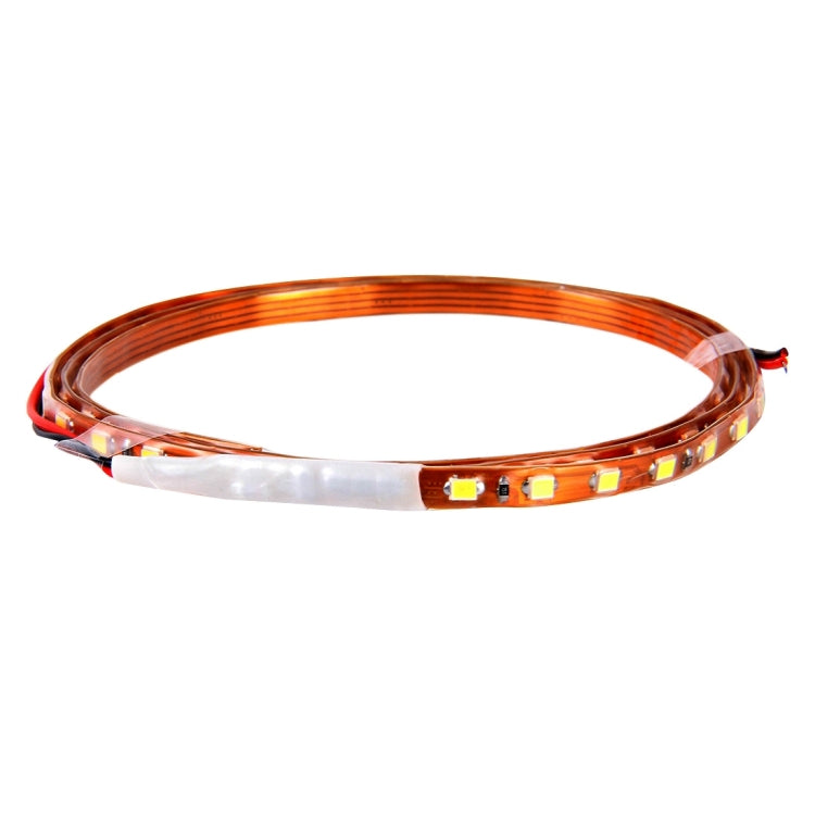 5 PCS Flow Style 45 LED 3528 SMD Water-resistant Flexible Car Strip Light for Car Decoration, DC 12V, Length: 90cm(White Light)