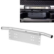 Universal License Plate Bumper Frame for Off-Road Jeep LED Work Light Bar Mounting Bracket with Front Bucket(Silver) - License Plate Covers & Frames by PMC Jewellery | Online Shopping South Africa | PMC Jewellery | Buy Now Pay Later Mobicred