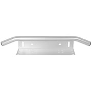 Universal License Plate Bumper Frame for Off-Road Jeep LED Work Light Bar Mounting Bracket with Front Bucket(Silver)