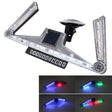 Solar Anti Collision Cupule Ranger Lamp Car Taillight LED Flash Warning Light Caution Light Foldable Solar Cupule Warning Lamp with Temporary Parking License - Arrow Turn Lights by PMC TechLife | Online Shopping South Africa | PMC TechLife | Buy Now Pay Later Mobicred