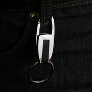 Single Ring Metal Leather Key Chain Metal Car Key Ring Multi-functional Tool Key Holder Key Chains Rings Holder For Car Key Rings