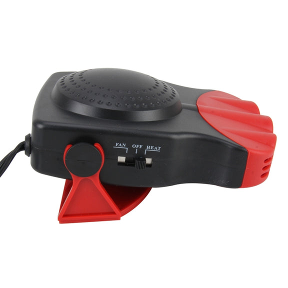DC 12V 150W Cold and Warm Dual Use Three Outlet Car Auto Electronic Heater Fan Windshield Defroster Demister(Red)