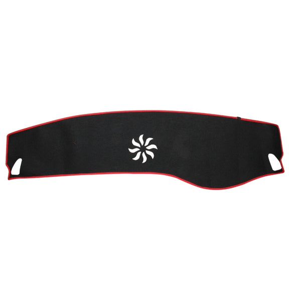 Dark Mat Car Dashboard Cover Car Light Pad Instrument Panel Sunscreen Car Mats for Cadillac (Please note the model and year)(Red)