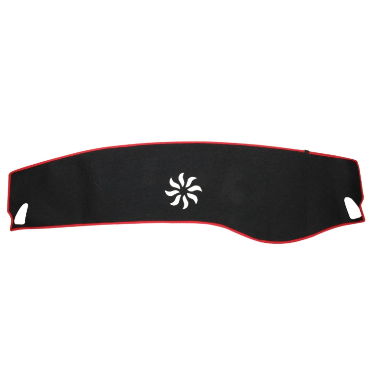 Dark Mat Car Dashboard Cover Car Light Pad Instrument Panel Sunscreen Car Mats for Cadillac (Please note the model and year)(Red)