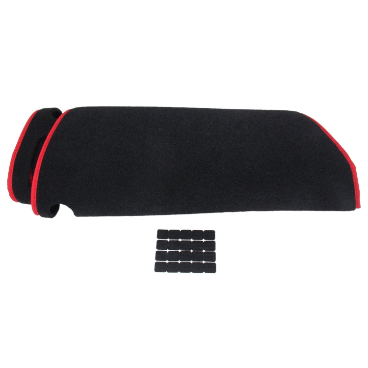 Dark Mat Car Dashboard Cover Car Light Pad Instrument Panel Sunscreen Car Mats for Cadillac (Please note the model and year)(Red)