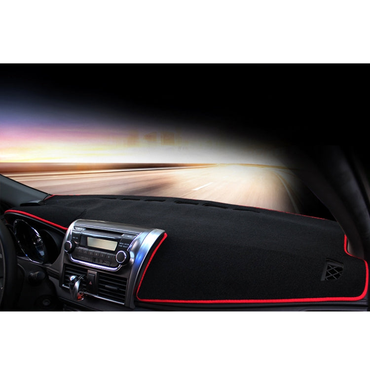 Dark Mat Car Dashboard Cover Car Light Pad Instrument Panel Sunscreen Car Mats for Cadillac (Please note the model and year)(Red)