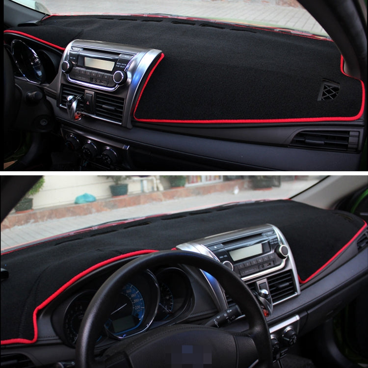 Dark Mat Car Dashboard Cover Car Light Pad Instrument Panel Sunscreen Car Mats for Cadillac (Please note the model and year)(Red)
