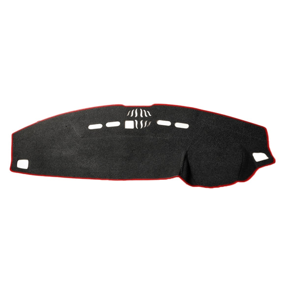 Left-hand Drive Dark Mat Car Dashboard Cover Car Light Pad Instrument Panel Sunscreen Car Mats for Land Rover Discovery 4 (Please note the model and year)(Red)