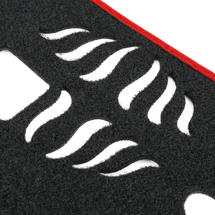 Left-hand Drive Dark Mat Car Dashboard Cover Car Light Pad Instrument Panel Sunscreen Car Mats for Land Rover Discovery 4 (Please note the model and year)(Red)