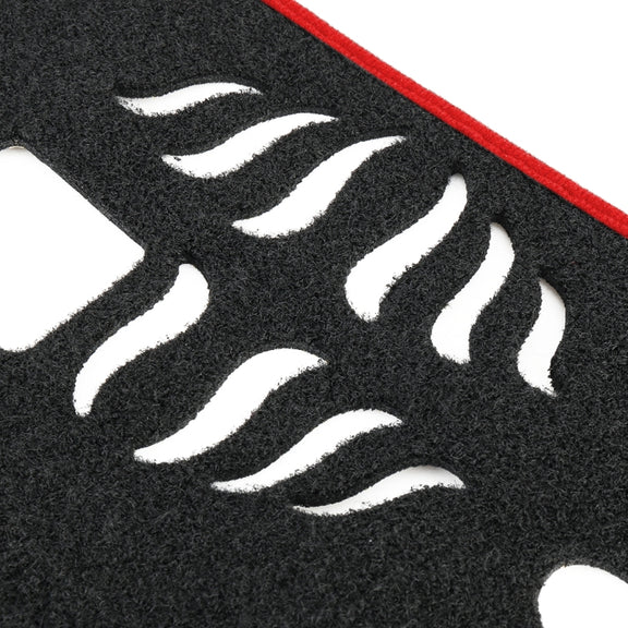 Left-hand Drive Dark Mat Car Dashboard Cover Car Light Pad Instrument Panel Sunscreen Car Mats for Land Rover Discovery 4 (Please note the model and year)(Red)