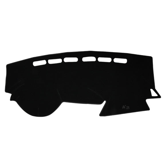 Car Light Instrument Panel Sunscreen Dashboard Mats Cover for Kia K2, Please Note Model and Year(Black)