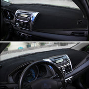 Car Light Instrument Panel Sunscreen Dashboard Mats Cover for Kia K2, Please Note Model and Year(Black)