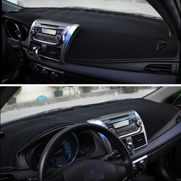Car Light Instrument Panel Sunscreen Dashboard Mats Cover for Kia K2, Please Note Model and Year(Black)