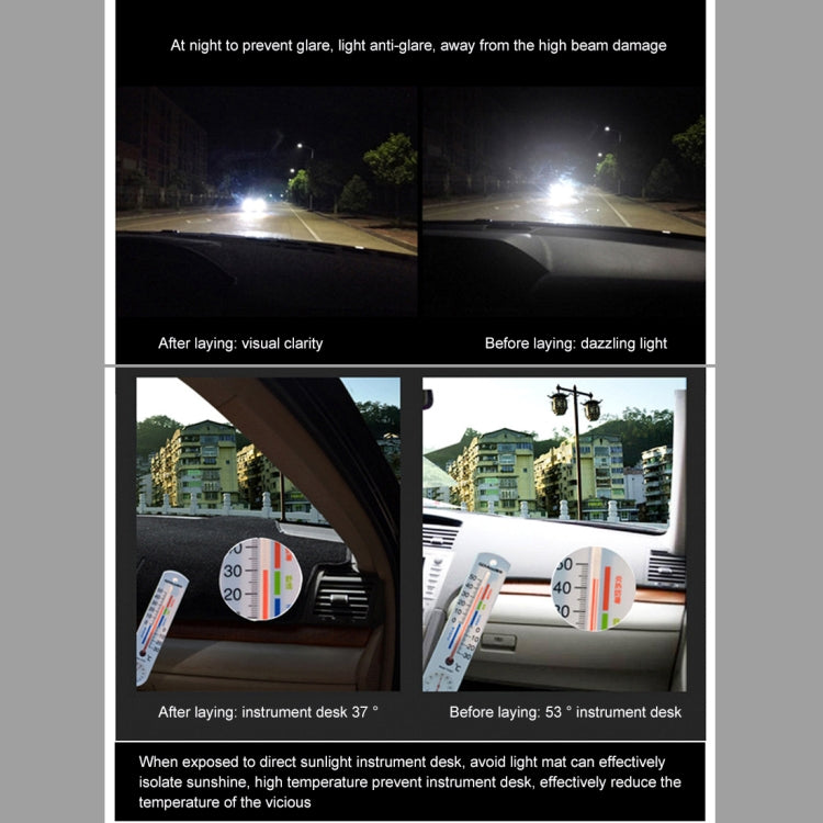 Car Light Instrument Panel Sunscreen Dashboard Mats Cover for Kia K2, Please Note Model and Year(Red)