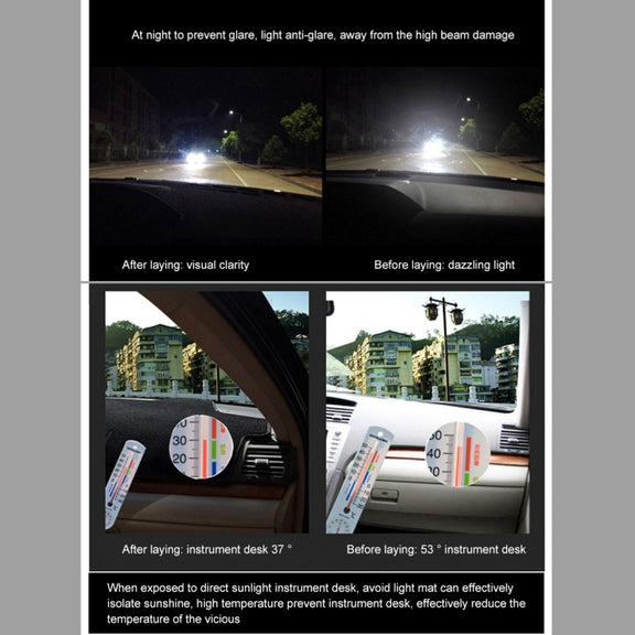 Car Light Instrument Panel Sunscreen Dashboard Mats Cover for Chevrolet Cruze (2015), Please Note Model and Year(Red)
