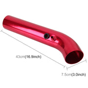 Universal  Air Intakes Short Cold Racing Aluminium Air Intake Pipe Hose with Cone Filter Kit System(Red)