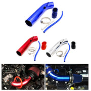 Universal  Air Intakes Short Cold Racing Aluminium Air Intake Pipe Hose with Cone Filter Kit System(Blue)