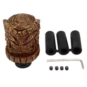 Universal Wood Avatar Shape Car Shift Lever Resin Modified Gear Knobs