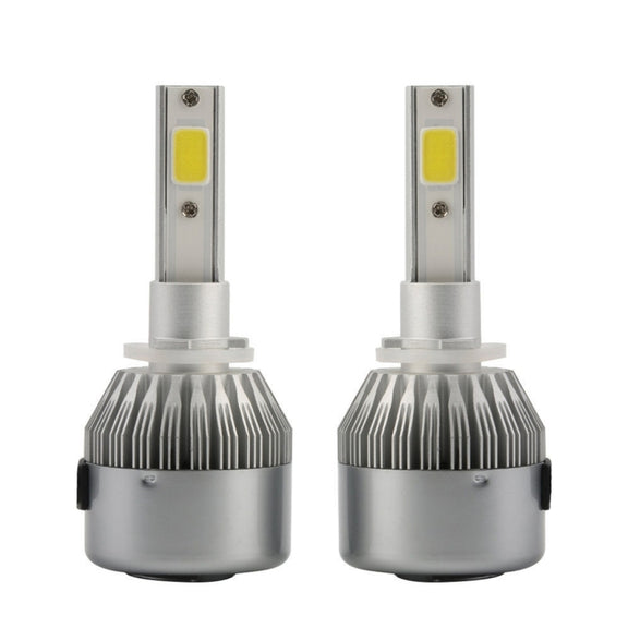 2pcs 880/881 18W 1800LM 6000K Water-resistant IP68 Car Auto LED Headlight with 2 COB LED Lamps, DC 9-36V(White Light)