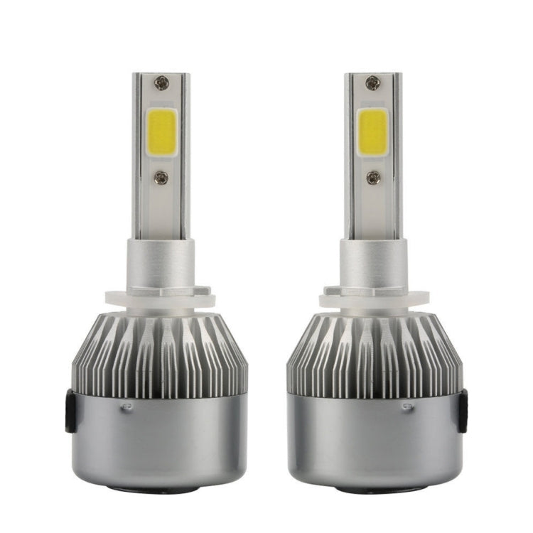 2pcs 880/881 18W 1800LM 6000K Water-resistant IP68 Car Auto LED Headlight with 2 COB LED Lamps, DC 9-36V(White Light)