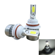 2pcs 9004 18W 1800LM 6000K Water-resistant IP68 Car Auto LED Headlight with 2 COB LED Lamps, DC 9-36V(White Light)