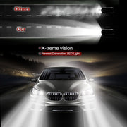 2pcs H3 18W 1800LM 6000K Water-resistant IP68 Car Auto LED Headlight with 2 COB LED Lamps, DC 9-36V(White Light)