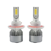 2pcs H13 18W 1800LM 6000K Water-resistant IP68 Car Auto LED Headlight with 2 COB LED Lamps, DC 9-36V(White Light)